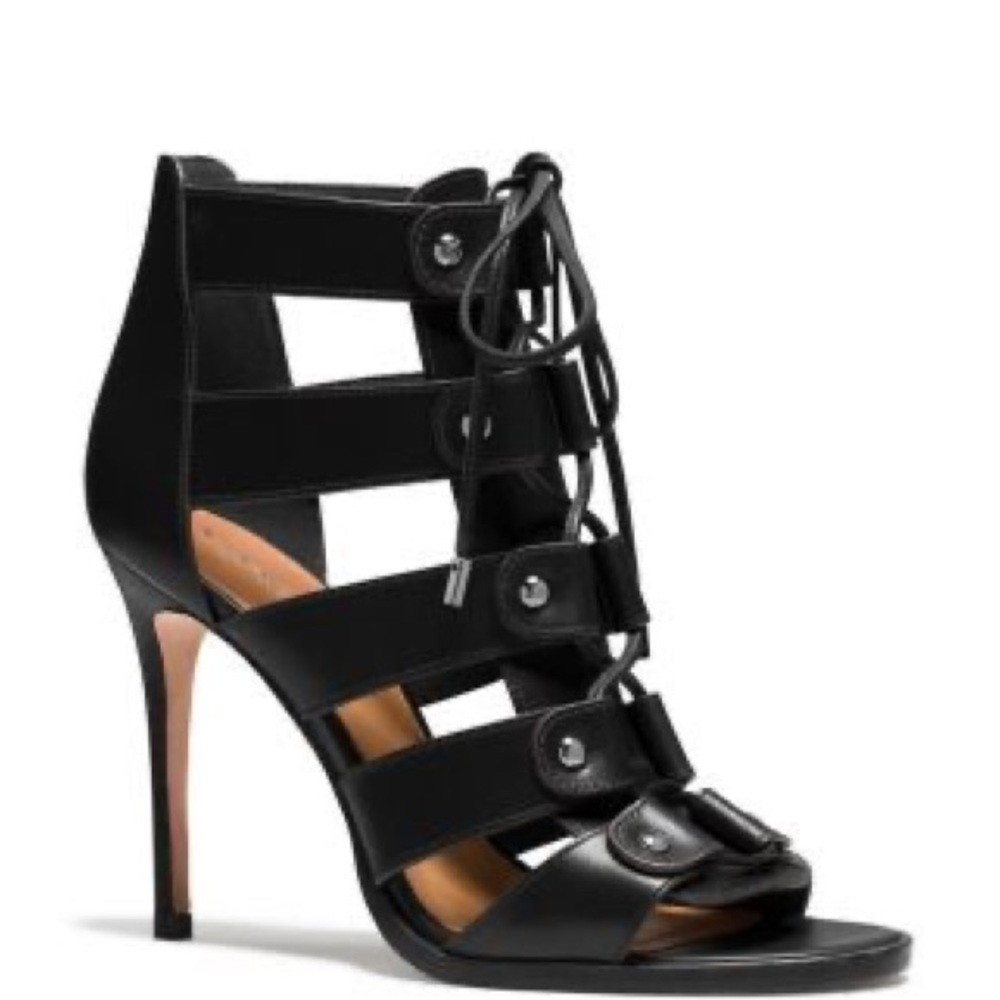 New COACH Leslie Semi Matte High-Heel Shoes Size 7.5 M